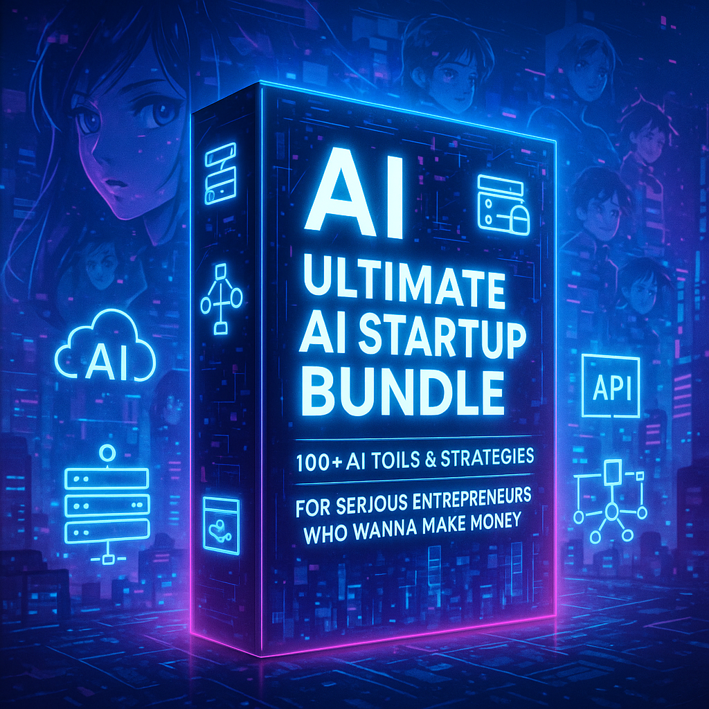 The Ultimate AI Startup Bundle: 100+ AI Tools & Strategies for Serious Entrepreneurs Who wanna make Money