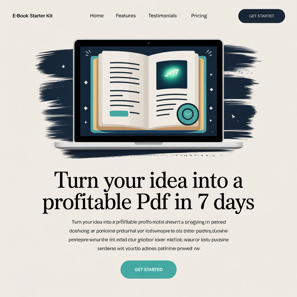 E-Book Starter Kit: Turn Your Idea Into a Profitable PDF in 7 Days