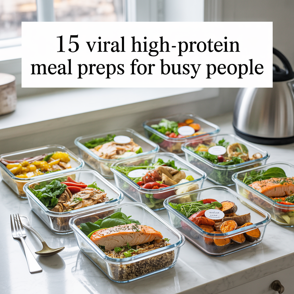 15 Viral High-Protein Meal Preps for Busy People